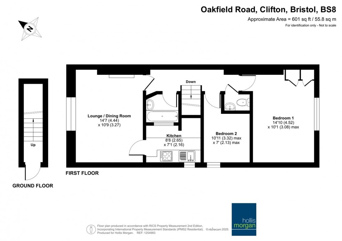 Floorplan for Oakfield Road, Clifton
