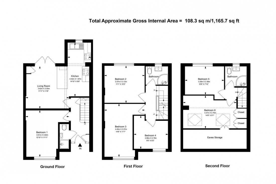 Floorplan for HMO | £54K | BONUS PLOT | FISHPONDS