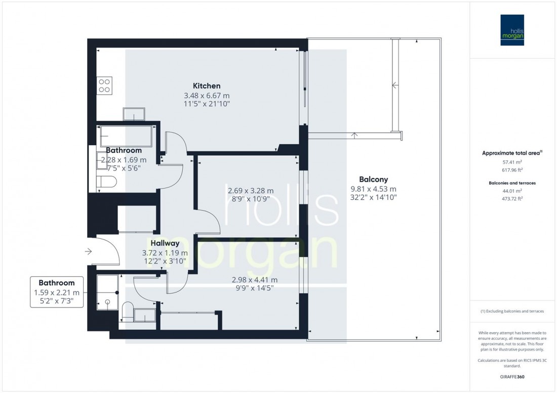 Floorplan for 2 BED | 2 BATH | 2 PARKING | PORTISHEAD