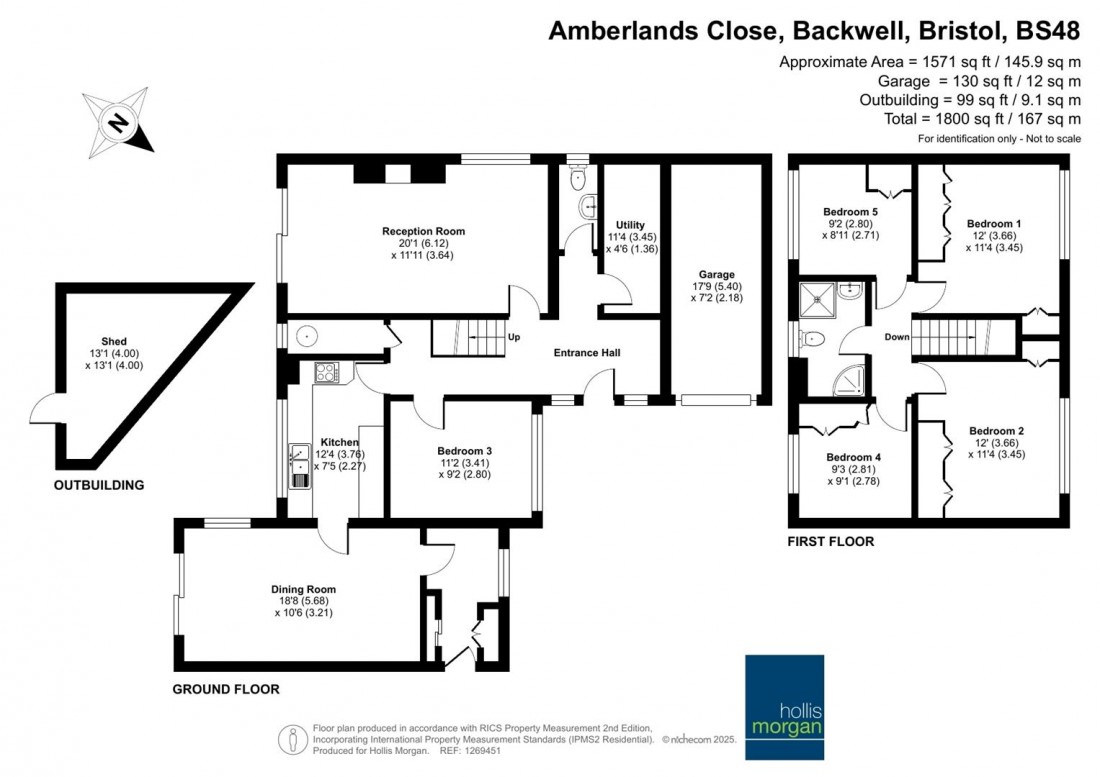 Floorplan for Amberlands Close, Backwell