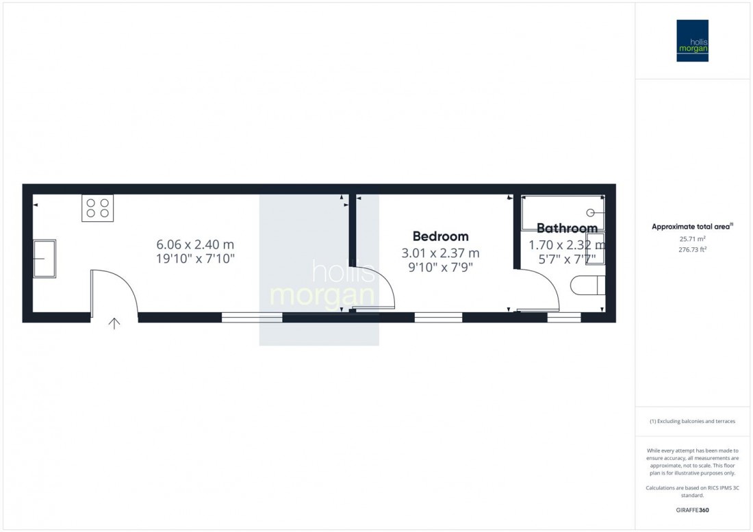Floorplan for 1 BED FLAT | BISHOPSTON