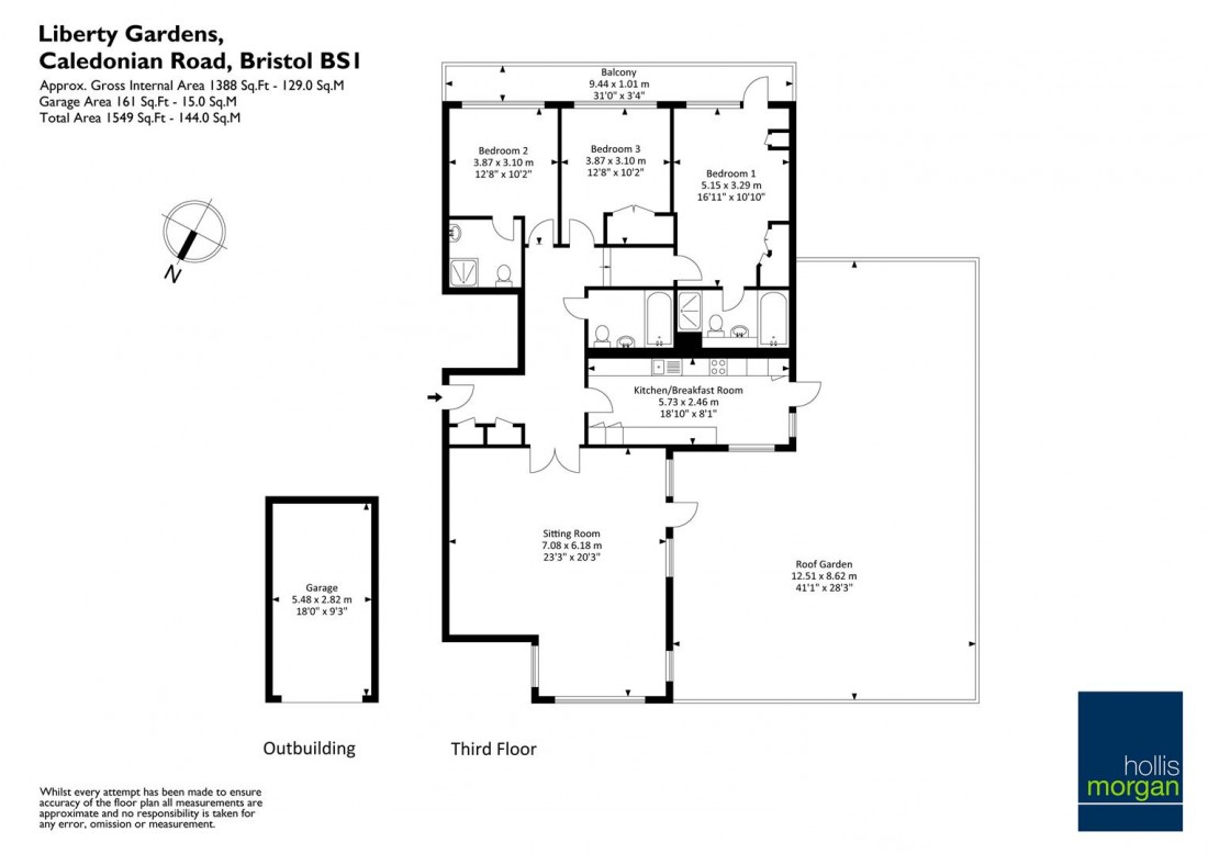 Floorplan for Caledonian Road, Harbourside