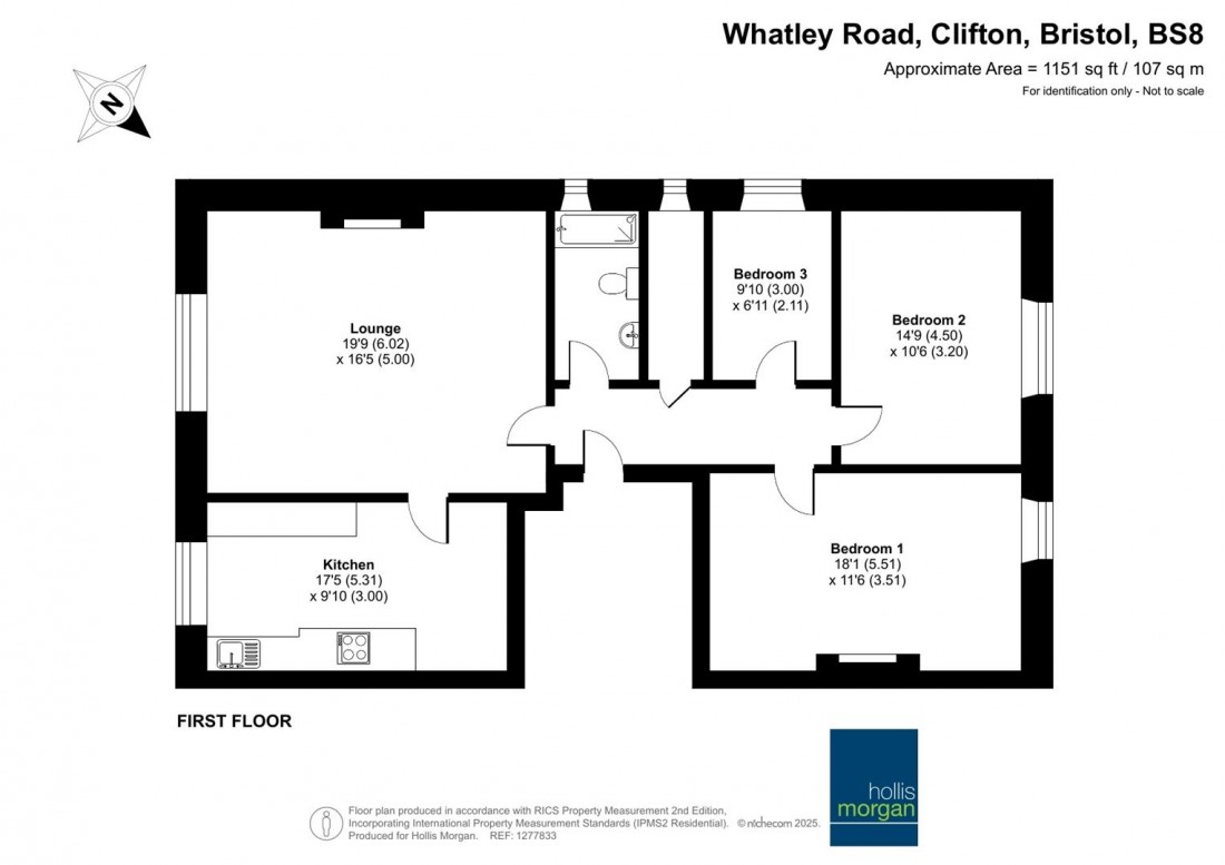 Floorplan for Whatley Road, Clifton
