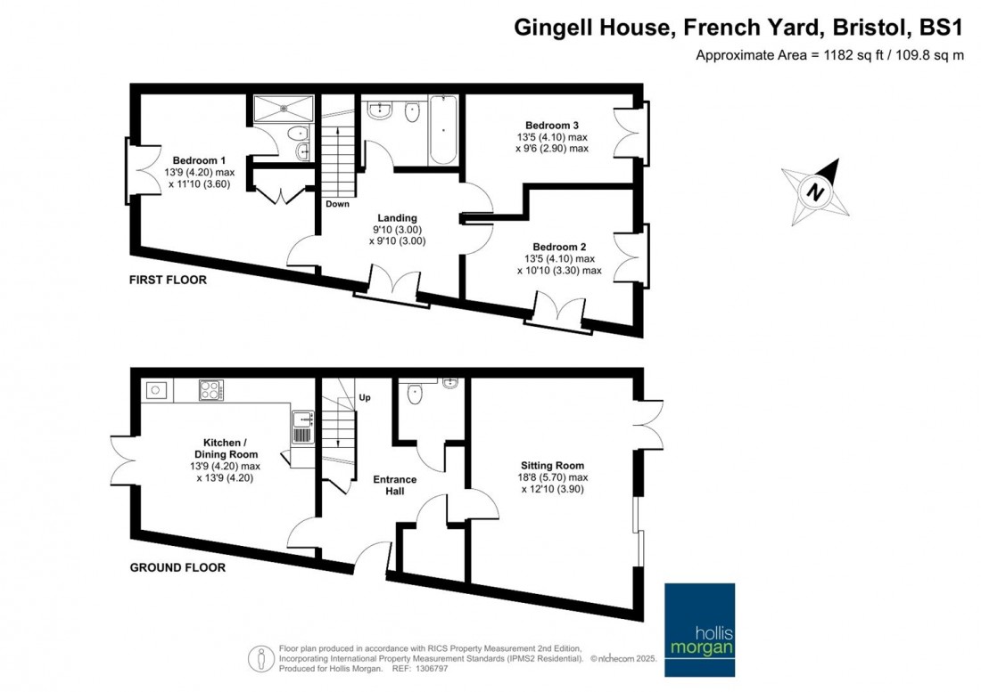 Floorplan for French Yard, Bristol