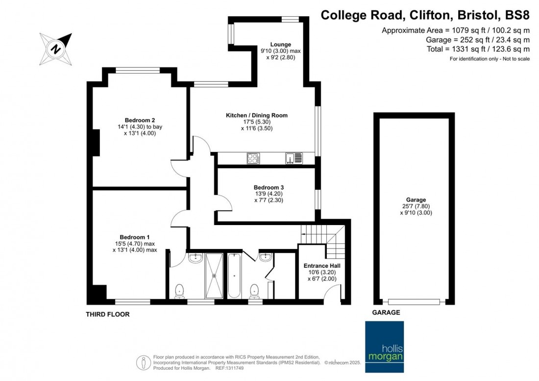 Floorplan for College Road, Clifton