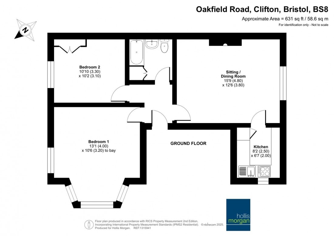 Floorplan for Oakfield Road, Clifton