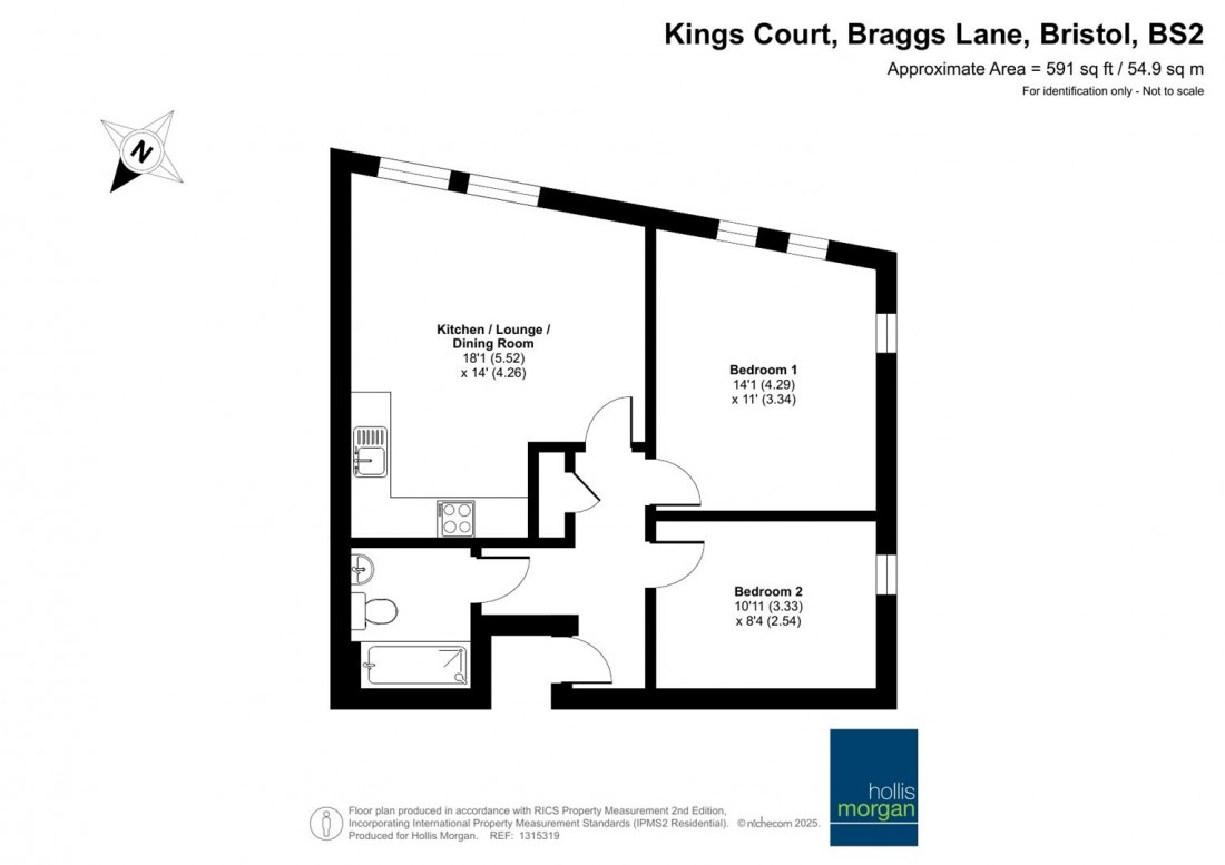 Floorplan for Braggs Lane, Old Market