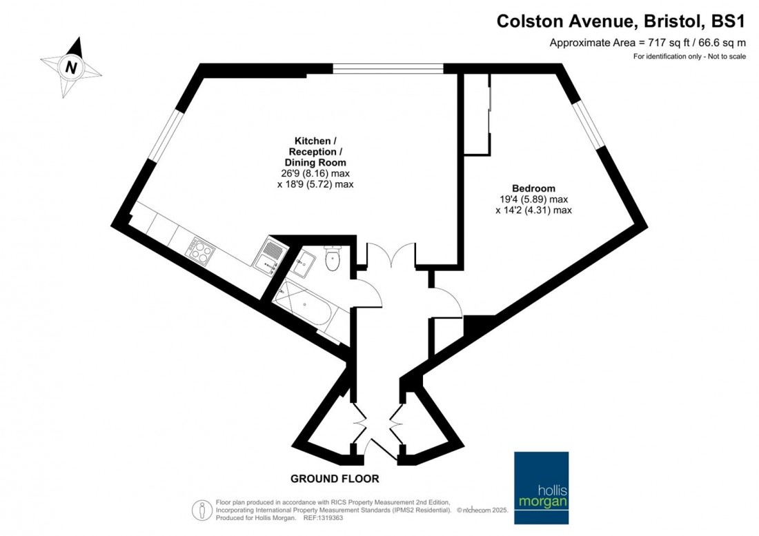 Floorplan for Colston Avenue, Bristol