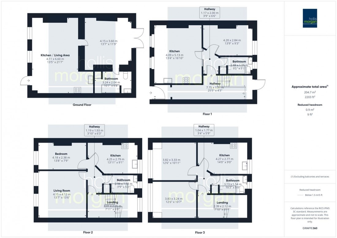 Floorplan for FREEHOLD BLOCK | 4 X FLATS | UPDATING | BS6