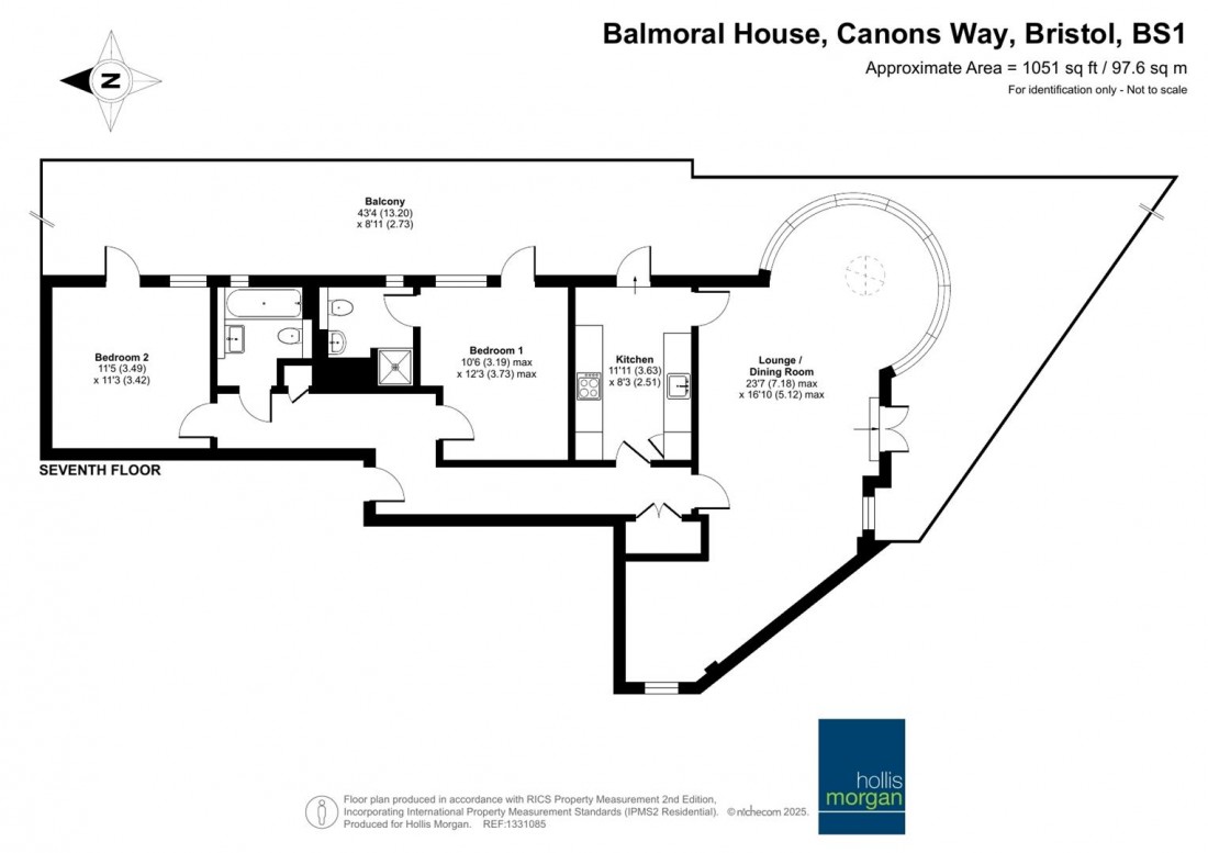 Floorplan for Canons Way, Harbourside
