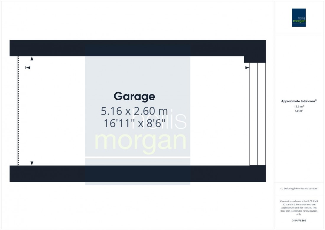 Floorplan for SINGLE GARAGE | SNEYD PARK