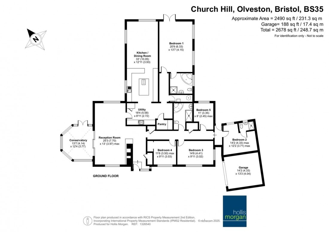 Floorplan for Church Hill, Olveston