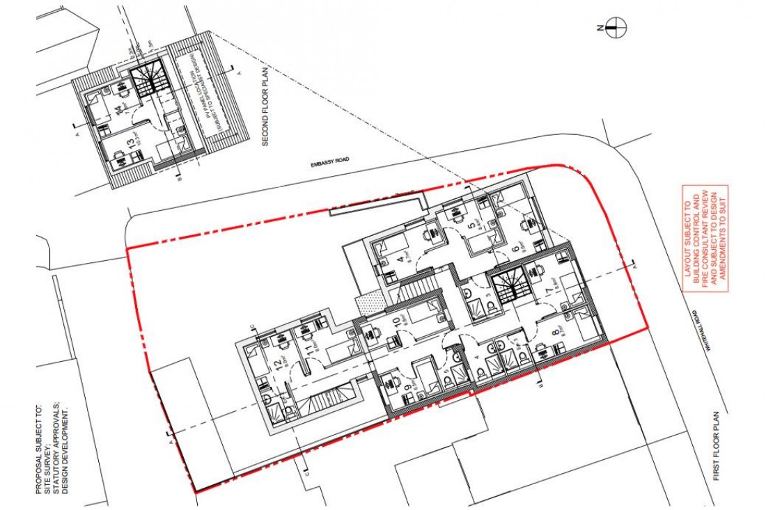 Floorplan for 14 BED + 8 BATH HMO | £126k pa | BS5
