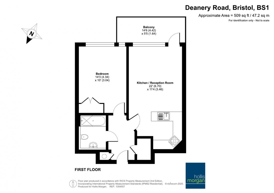 Floorplan for Deanery Road, Bristol