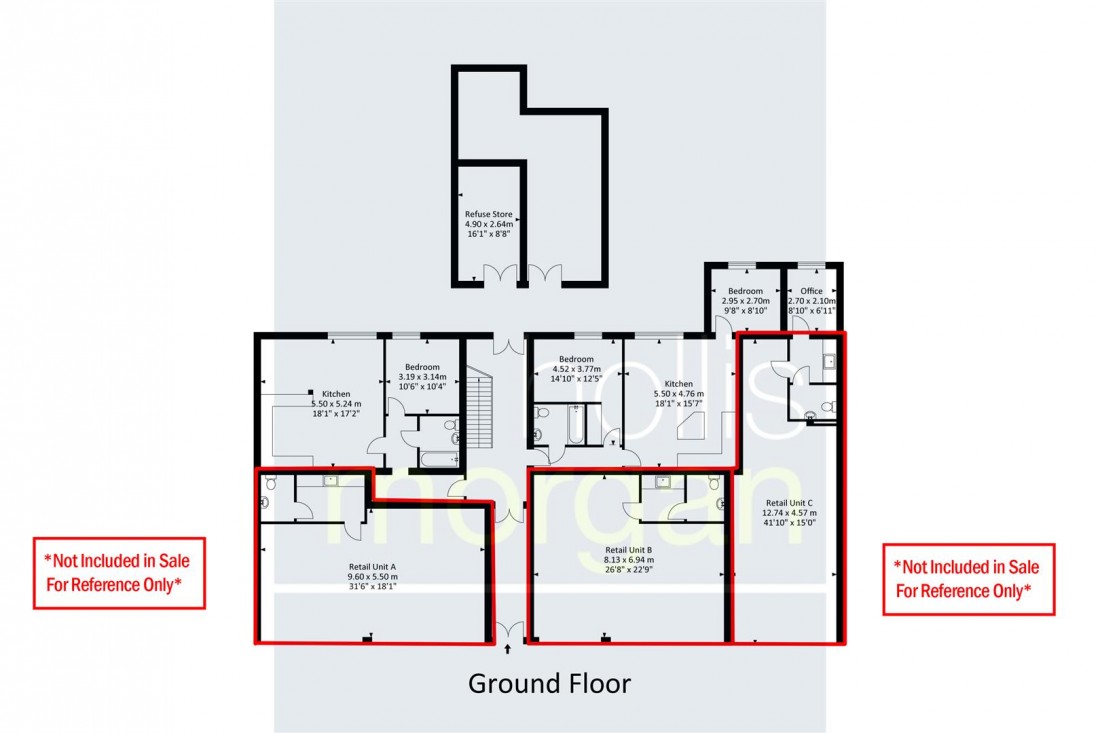 Floorplan for BLOCK OF 12 x FLATS | BS5