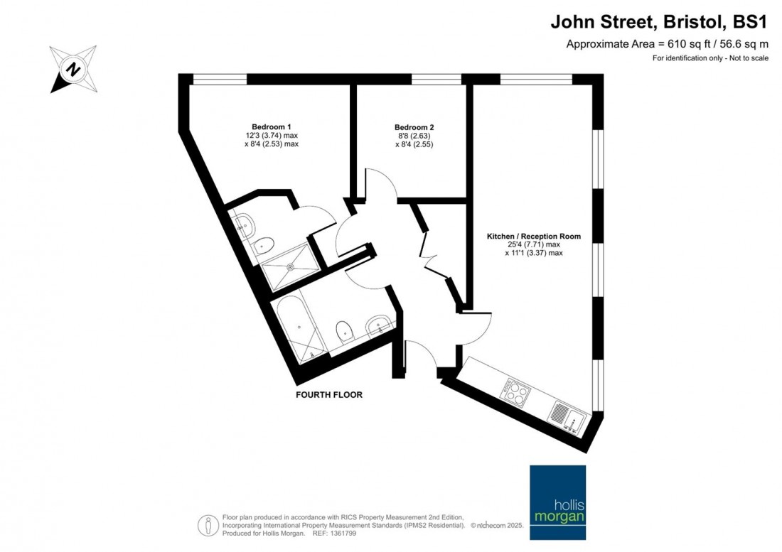 Floorplan for Everards Court, Bristol