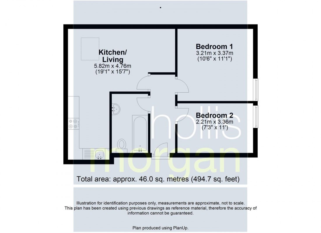 Floorplan for 2 BED FLAT | BS5