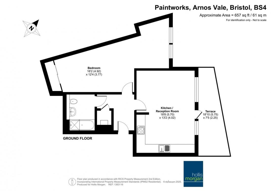 Floorplan for Paintworks, Arnos Vale
