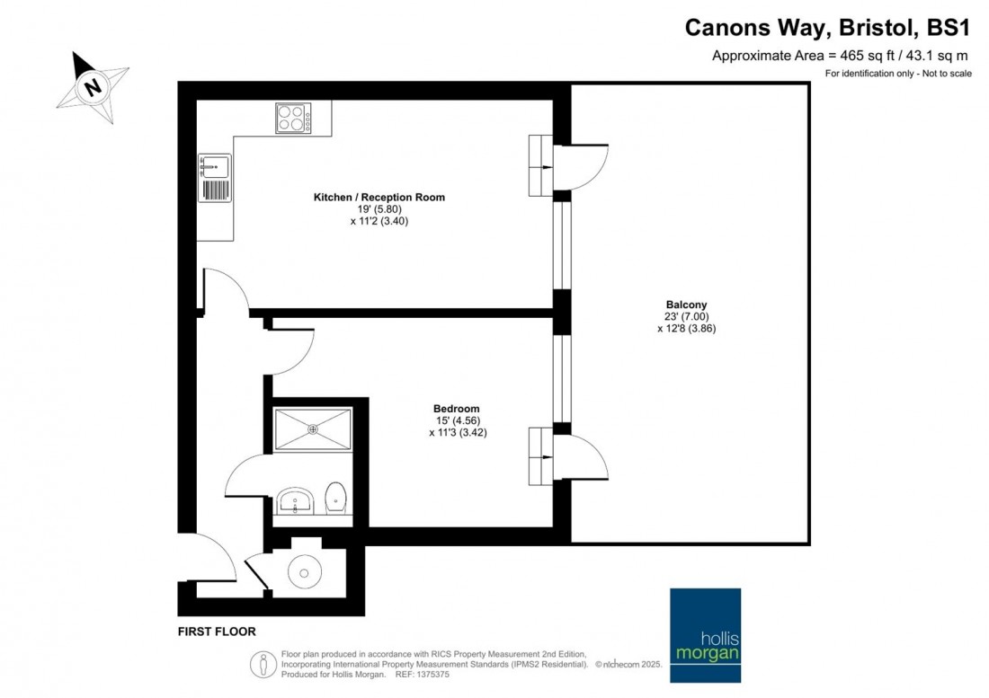 Floorplan for Canons Way, Harbourside