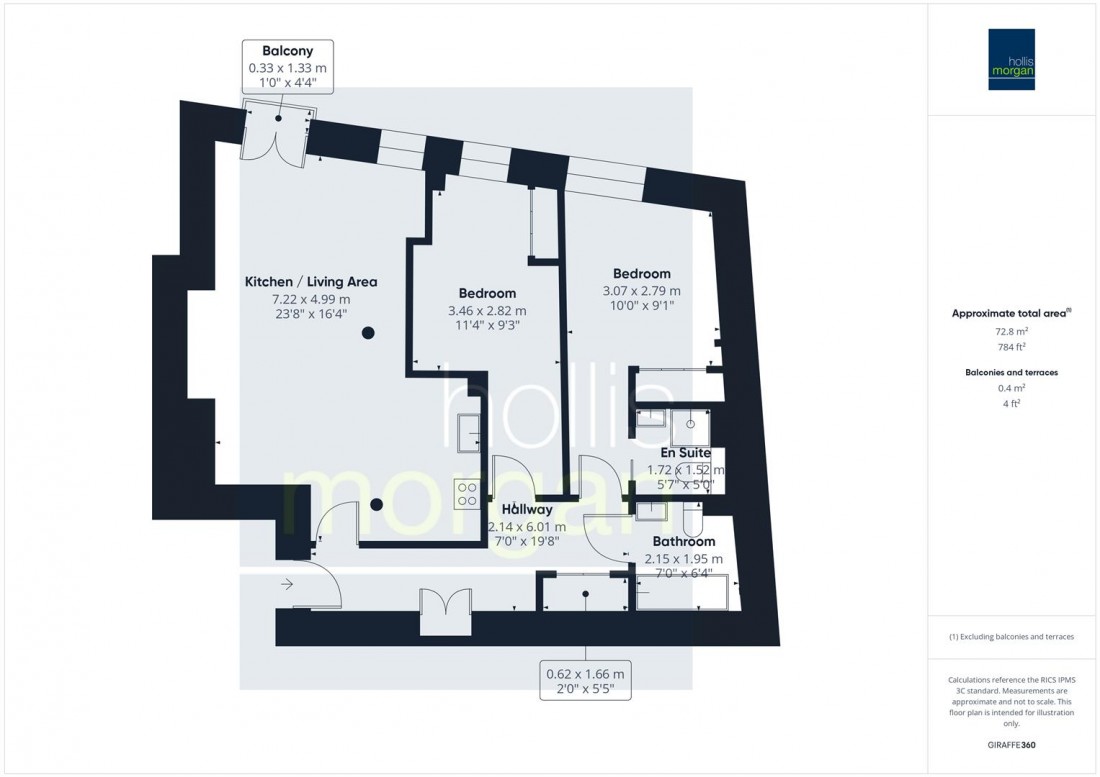 Floorplan for Redcliff Backs, Bristol