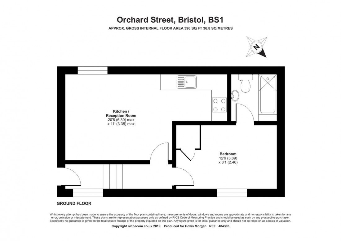 Floorplan for Orchard Street, Bristol