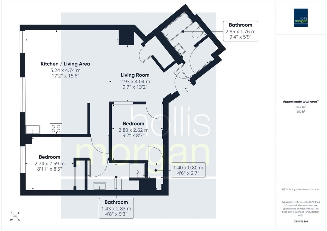 Floorplan for 2 BED | 2 BATH | CASH BUYERS ONLY