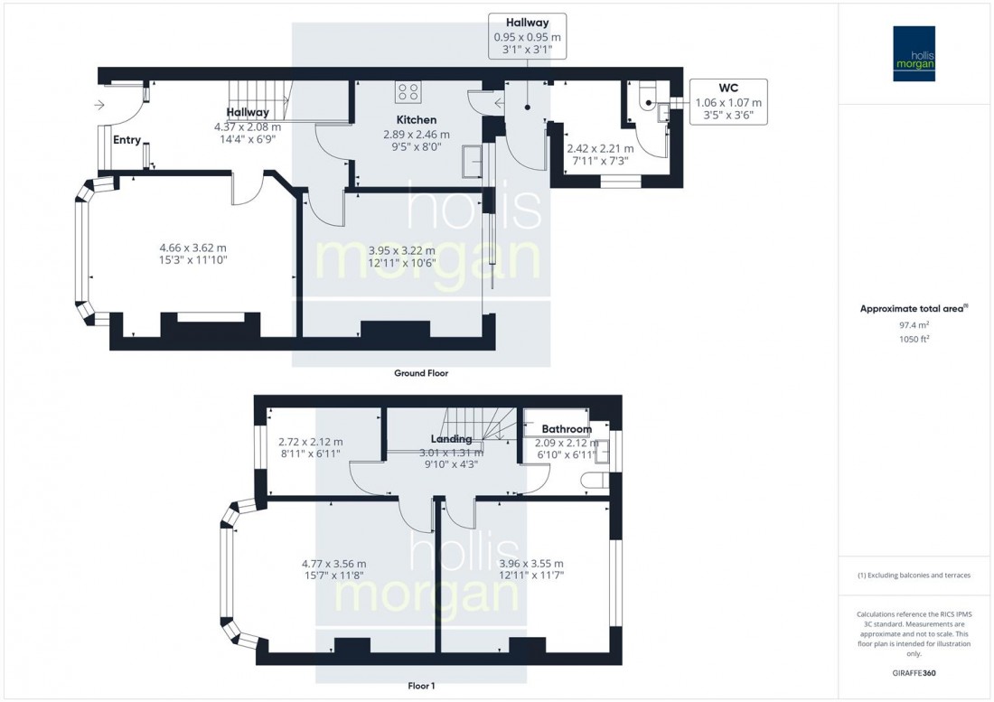 Floorplan for SOUTH WEST GARDEN | 2 X PARKING | BRISLINGTON