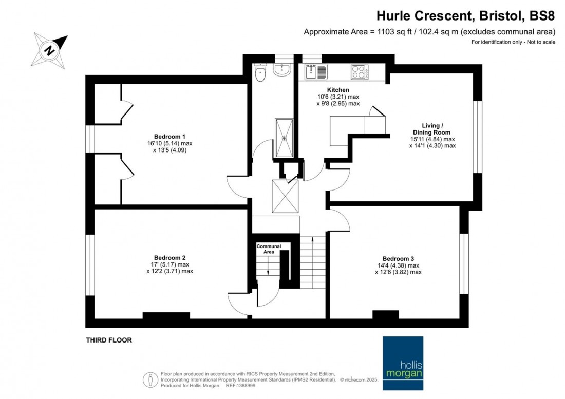 Floorplan for Hurle Crescent, Clifton