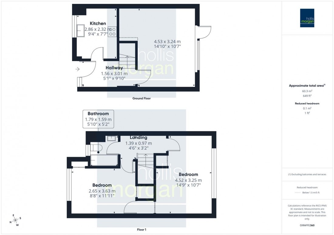 Floorplan for 8TH FLOOR BALCONY FLAT | REDCLIFFE
