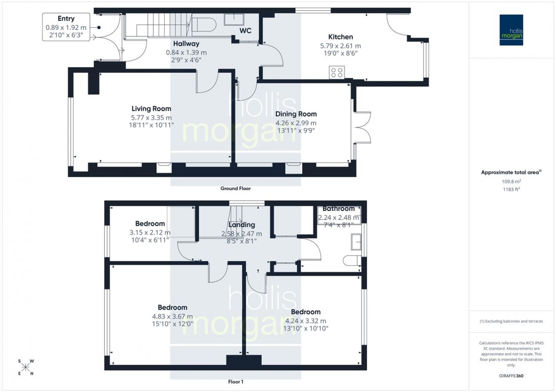 Floorplan for Apsley Road, Clifton