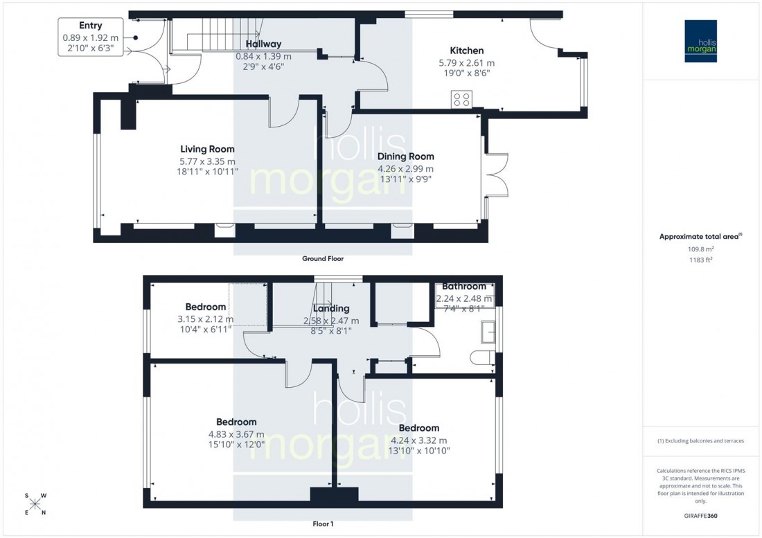 Floorplan for Apsley Road, Clifton