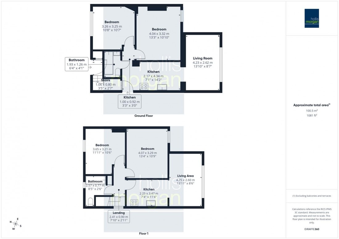 Floorplan for 2 x 2 BED FLATS | £28K PA | BS4
