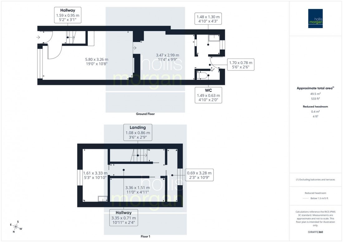 Floorplan for RESI PLANNING | 1 BED HOUSE | BS11