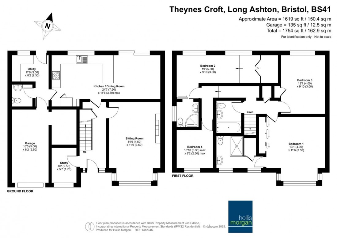 Floorplan for Theynes Croft, Long Ashton