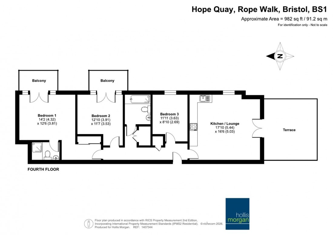 Floorplan for Hope Quay, Wapping Wharf