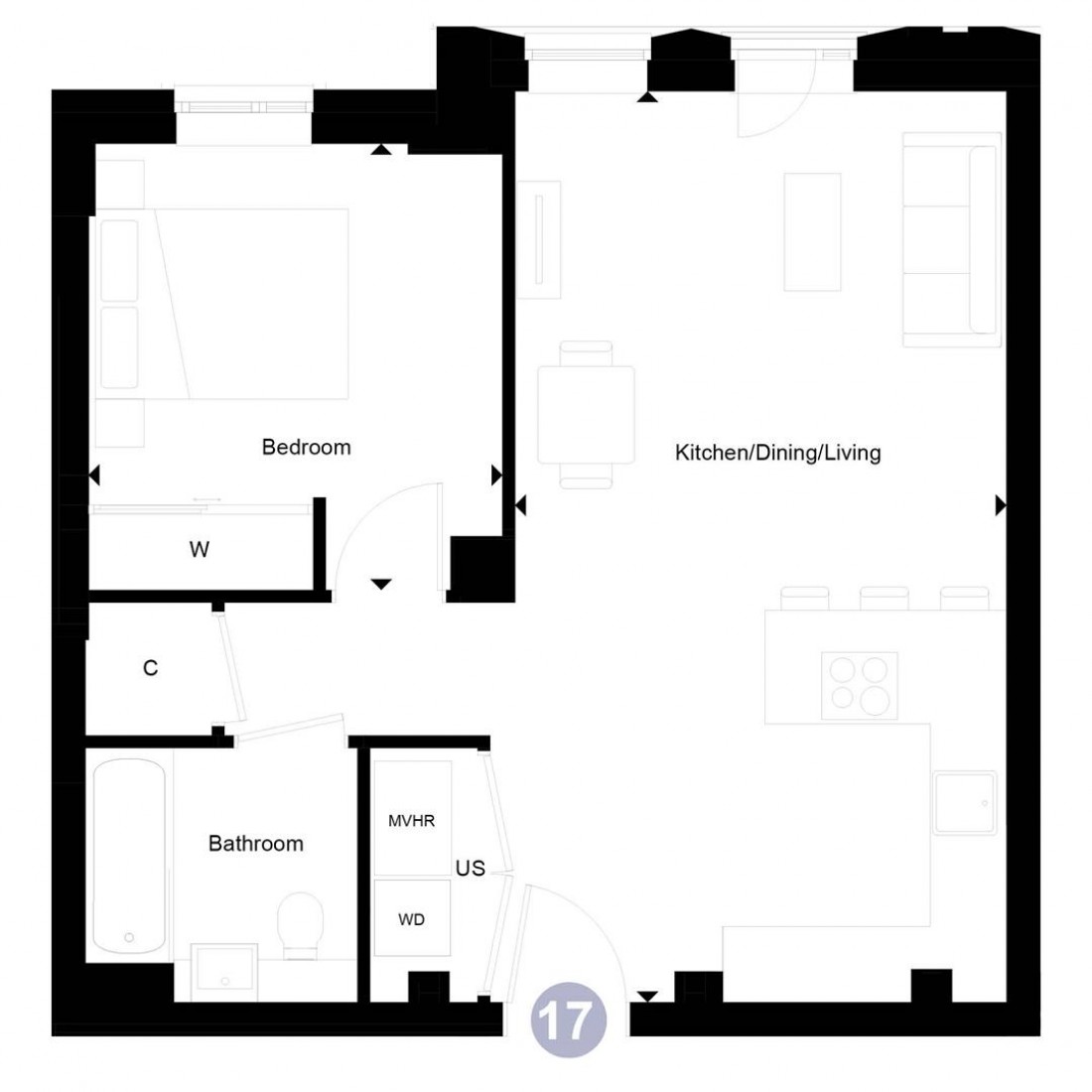 Floorplan for College Road, Clifton