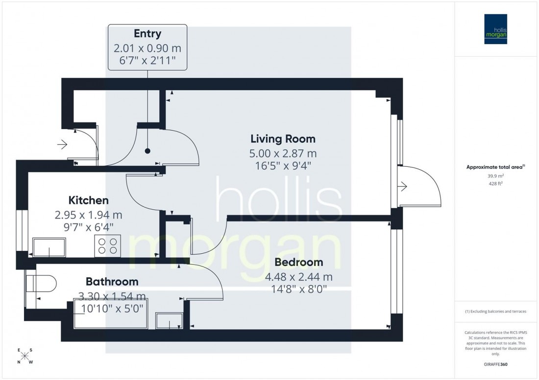 Floorplan for BATH FLAT WITH TERRACE | AUCTION