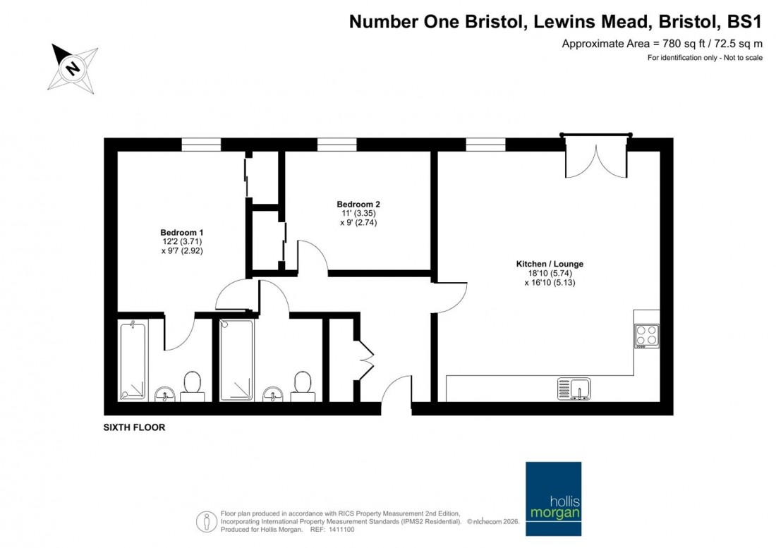 Floorplan for Number One, City Centre