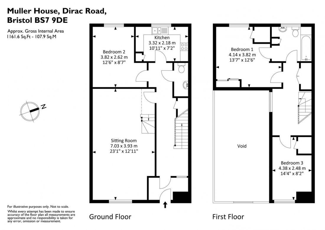 Floorplan for Dirac Road, Ashley Down Road