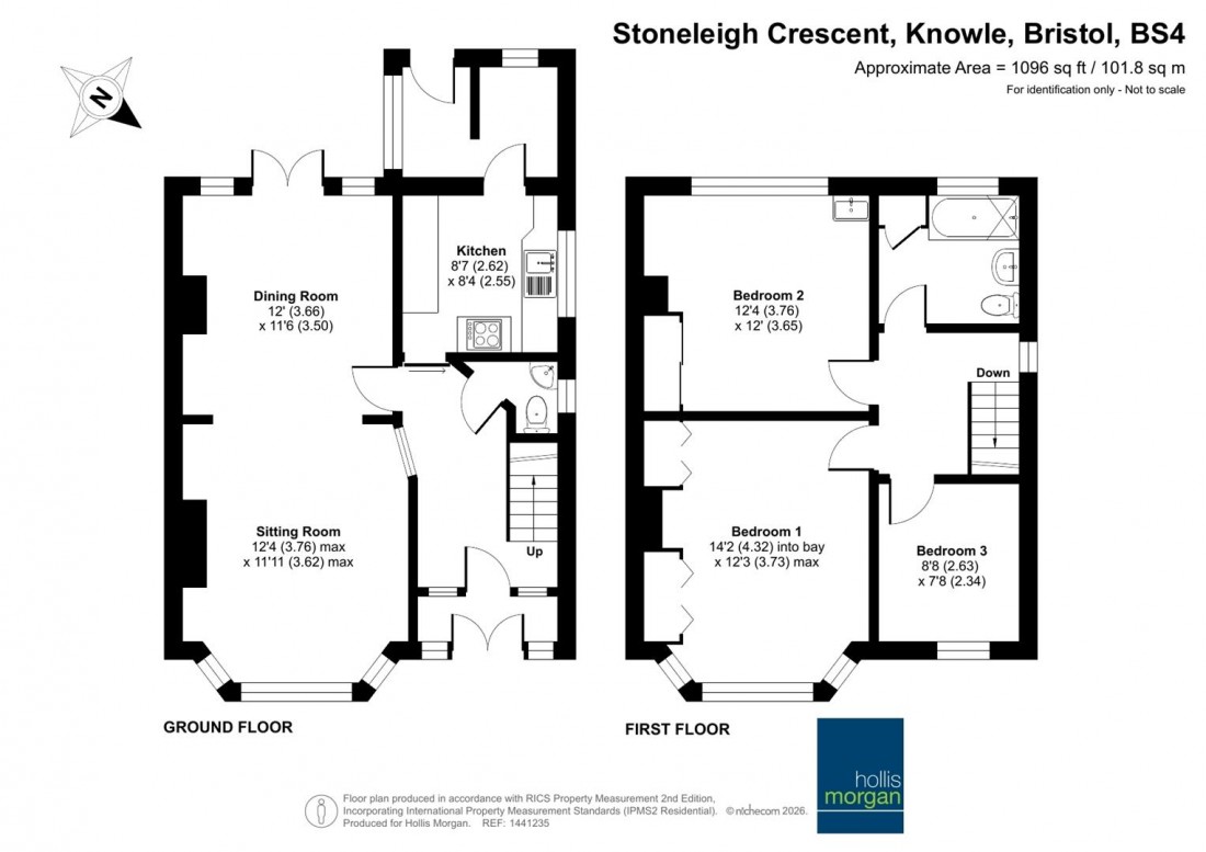 Floorplan for Stoneleigh Crescent, Knowle