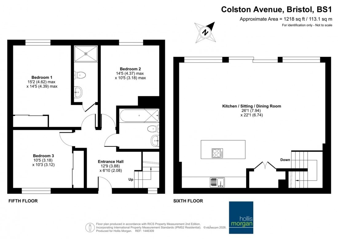 Floorplan for Colston Avenue, Bristol