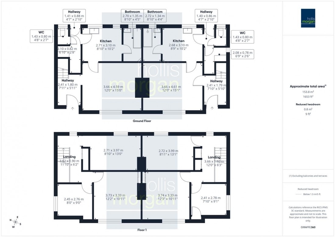 Floorplan for 2 x HOUSES | 0.4 ACRE PLOT | GL12