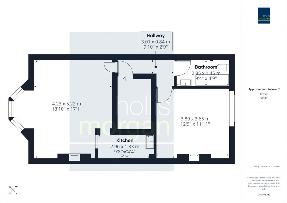 Floorplan for Meridian Place, Clifton