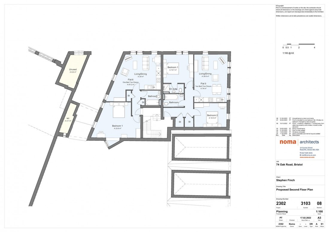 Floorplan for HORFIELD | FULL PLANNING | 6 x APARTMENTS