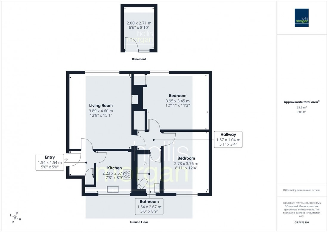 Floorplan for Wellington Terrace, Clifton