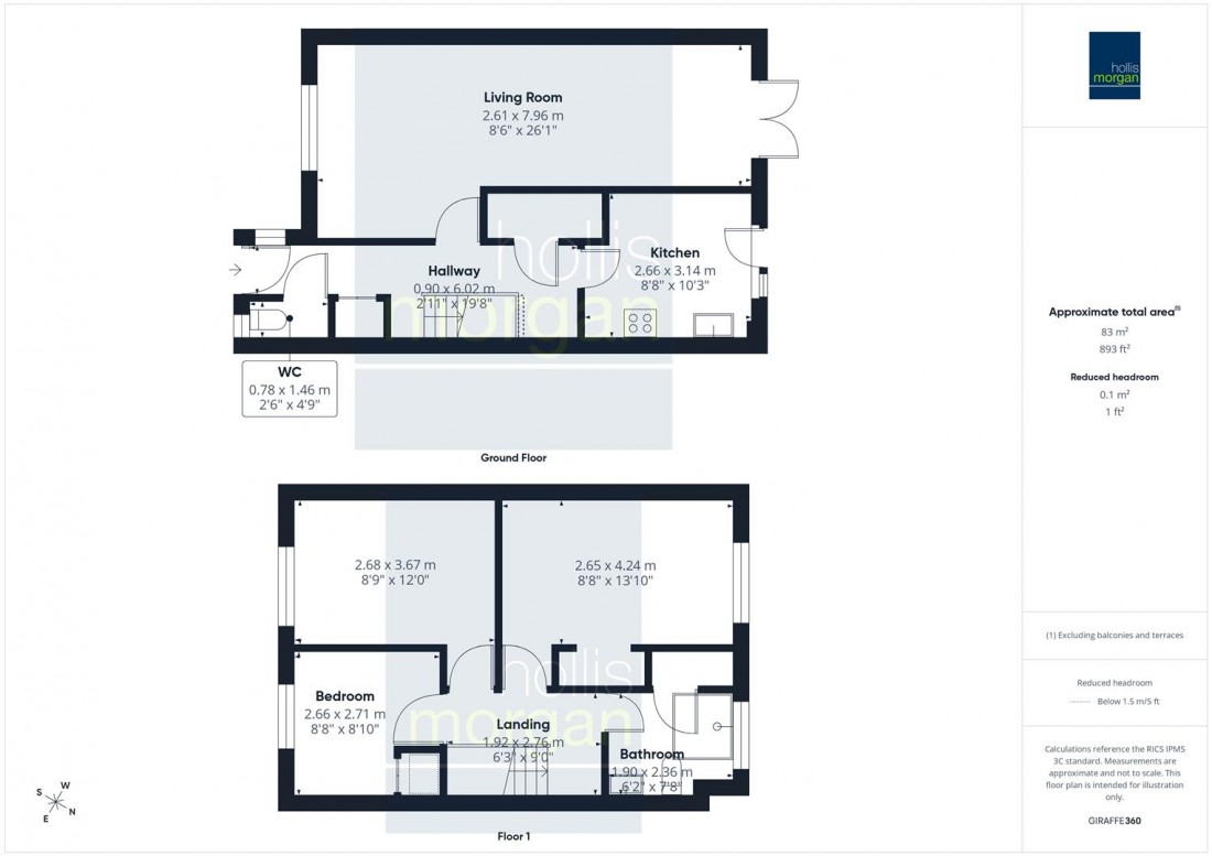 Floorplan for REDUCED FOR AUCTION | COOMBE DINGLE