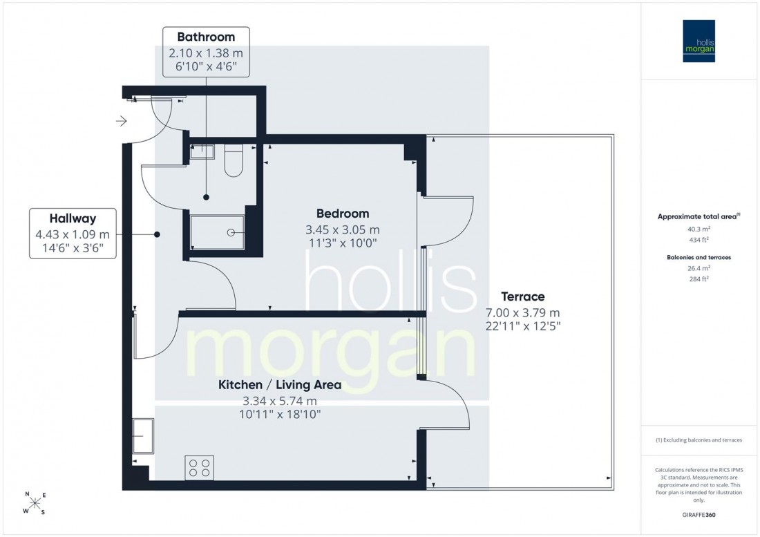 Floorplan for Canons Way, Harbourside