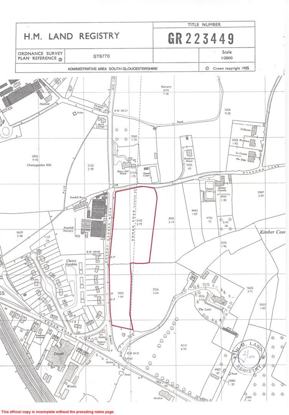 Floorplan for STRATEGIC LAND | EAST BRISTOL | SOLD