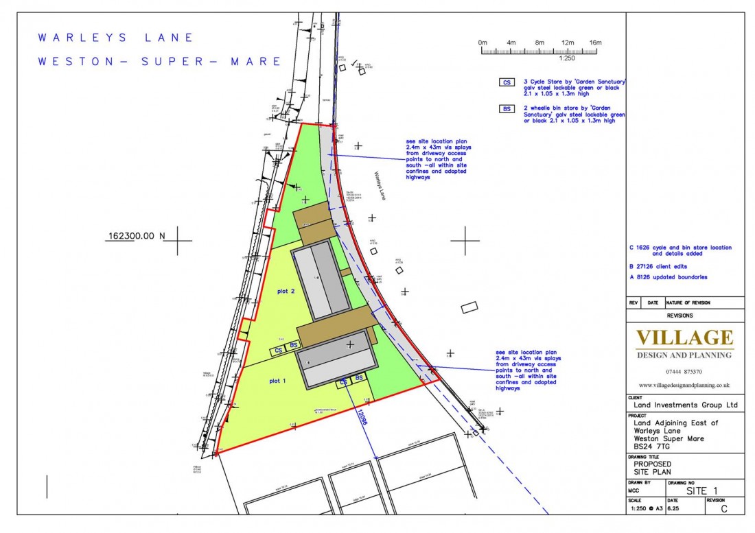 Floorplan for LAND WITH PLANNING | WEST WICK | WESTON-SUPER-MARE